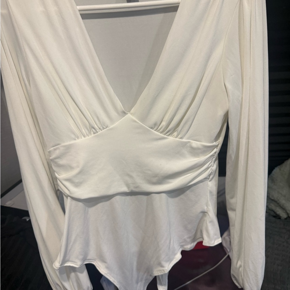 Windsor Cream Long Sleeve Bodysuit